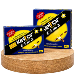 Pastilles Keltor biocides anti-cafards, formats 40 et 80 grammes